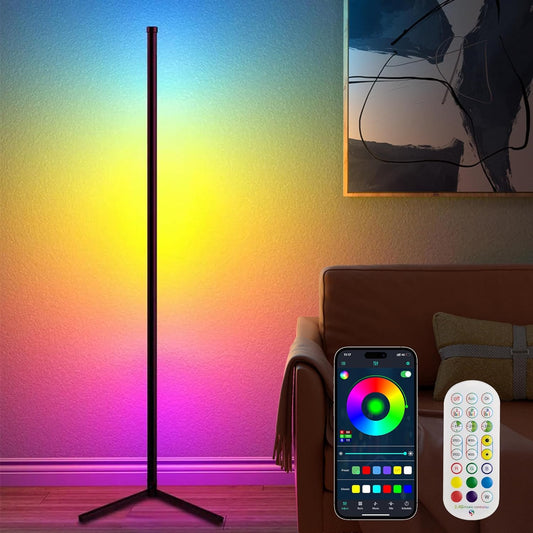 Vertex RGB Floor Corner Lamp( Bluetooth/WiFI)